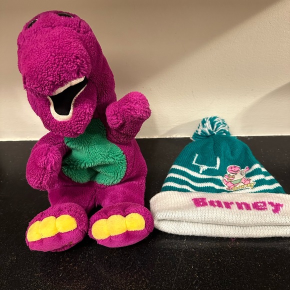 Toys Barney Puppet And Hat Vintage Poshmark